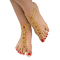 Womens Bollywood Foot Decorations by Masquerade