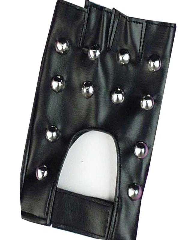 Studded Biker Gloves by Masquerade