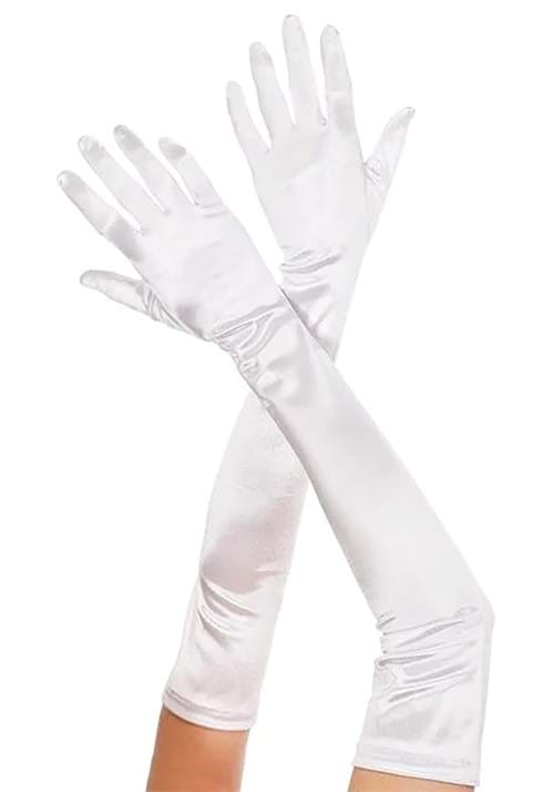 Adult White Opera Gloves by Masquerade