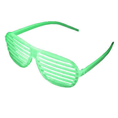 Glow in the Dark Shutter Shades Glasses by HalloweenStore.com