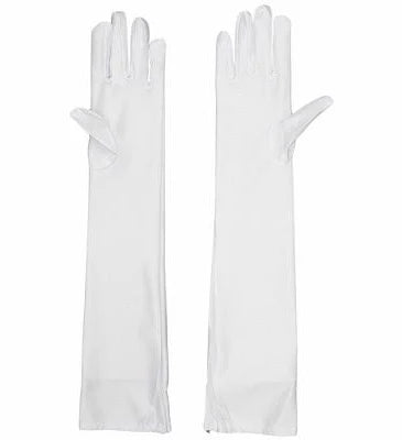 Adult White Opera Gloves by Masquerade