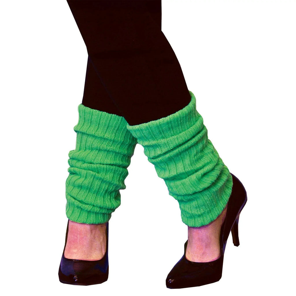 80s-Style Leg Warmers Yellow, Standard Size by Masquerade