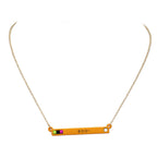 Halloween Boo Bar Cube Resin Pendant Necklace Earring Set by Madeline Love