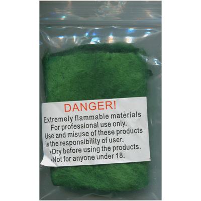 Flash Cotton (Green) by Red Corner Magic by Murphy's Magic Supplies, Inc.