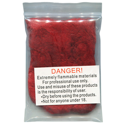 Flash Cotton (Red) by Red Corner Magic by Murphy's Magic Supplies, Inc.