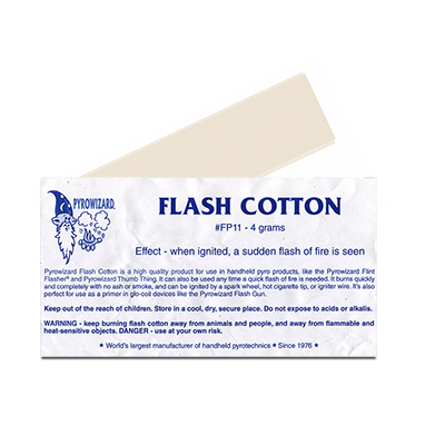 Theatre Effects Pyrowizardâ„¢ Flash Cotton - 4 grams
