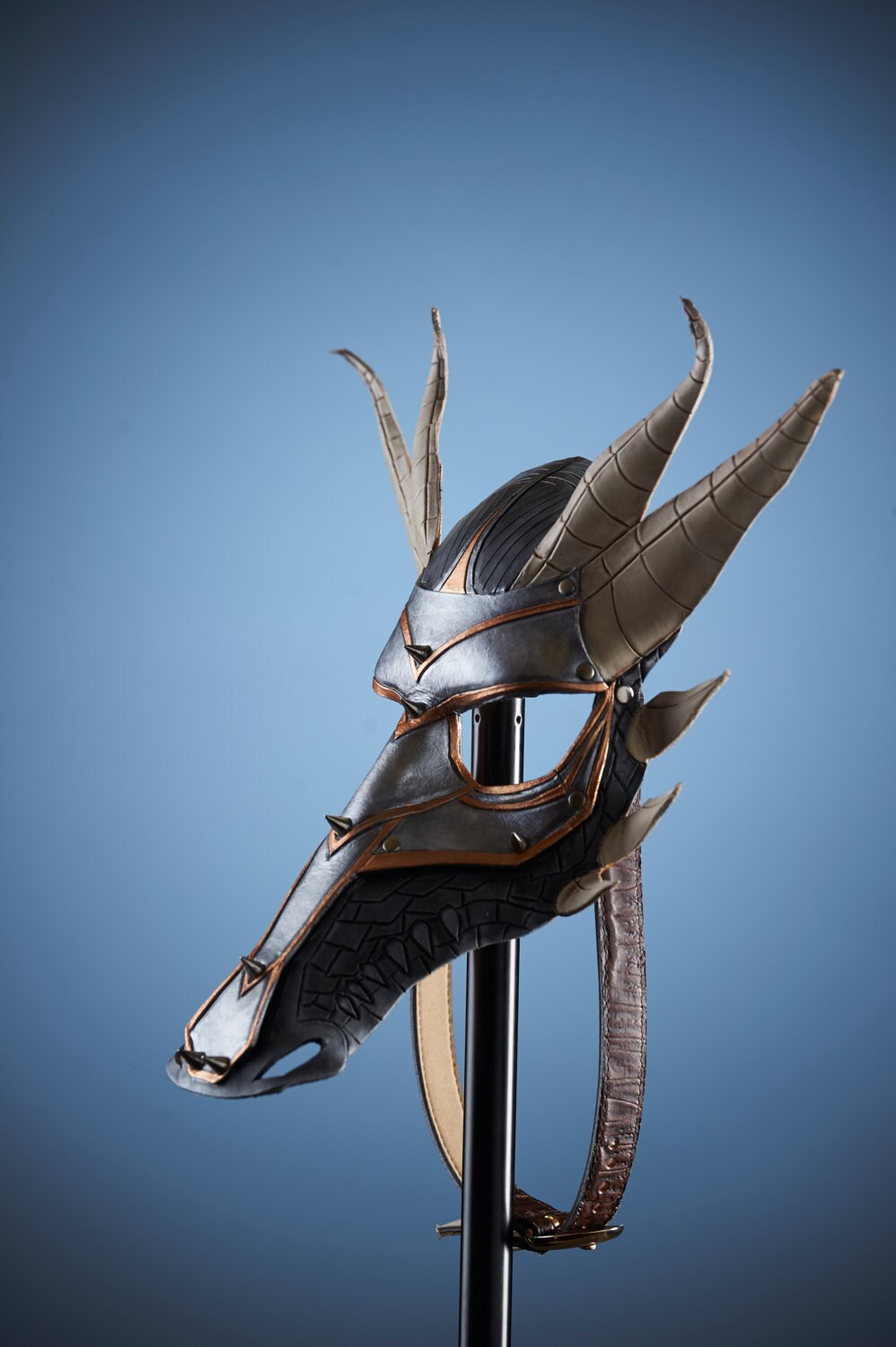 Dragon Handmade Genuine Leather Mask by Rockwell Masks