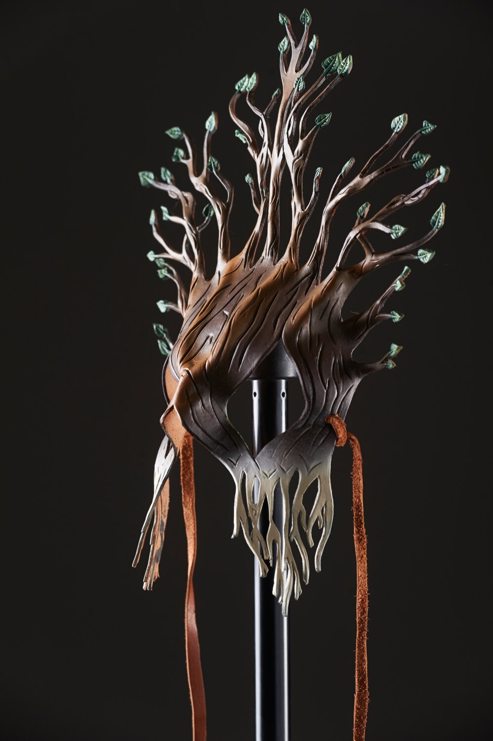Summer - Handmade Genuine Leather Mask by Rockwell Masks