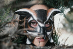 In Stock - Horned Owl Handmade Genuine Leather Mask by Rockwell Masks