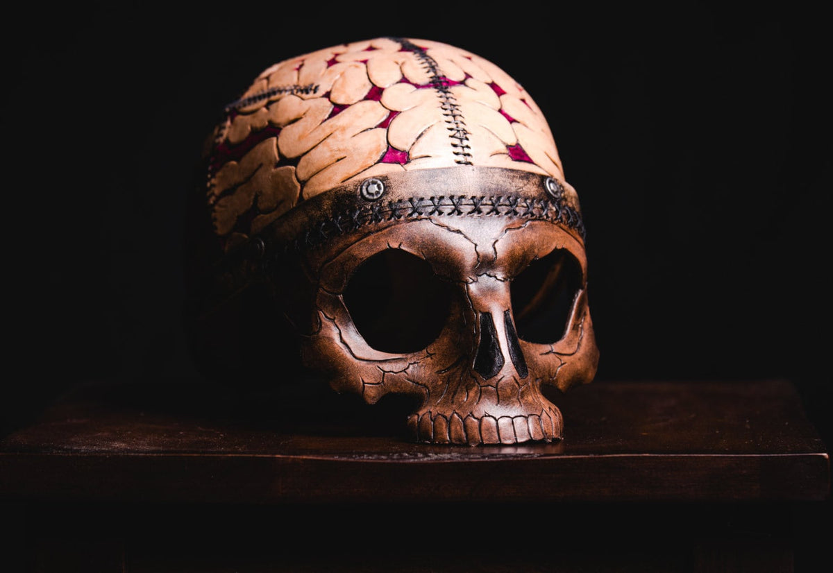 Frank's Brain Handmade Genuine Leather Mask by Rockwell Masks