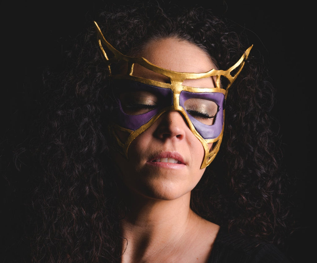Royal Handmade Genuine Leather Mask by Rockwell Masks