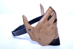 Speak No Evil - Men's Hands - One Size Fits All Handmade Genuine Leather Riding Mask by Rockwell Masks