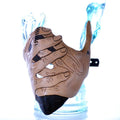 Speak No Evil - Men's Hands - One Size Fits All Handmade Genuine Leather Riding Mask by Rockwell Masks