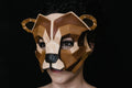 Geometric Grizzly Bear Leather Mask by Rockwell Masks