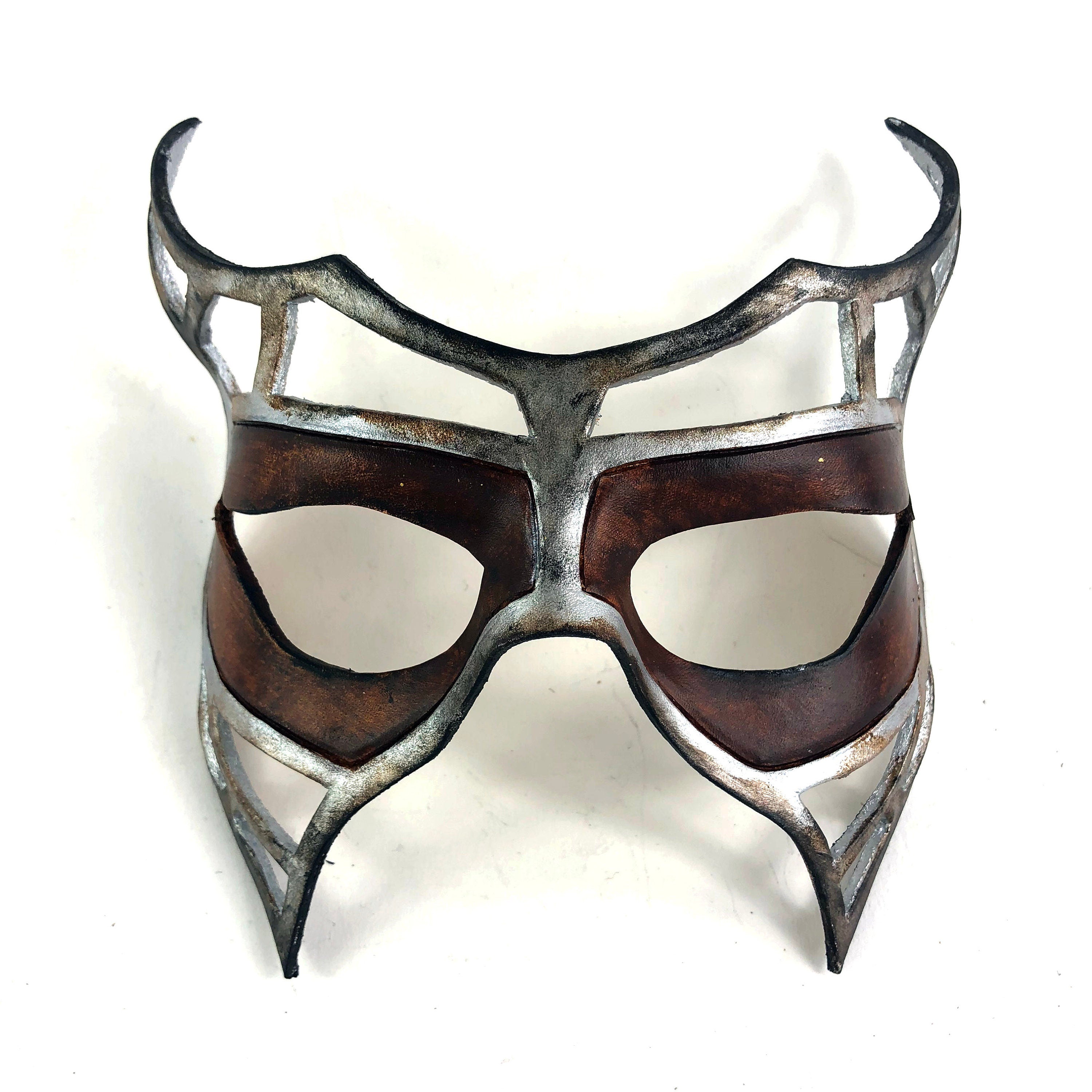 Handcrafted Genuine Leather Royal Warrior Mask by Rockwell Masks