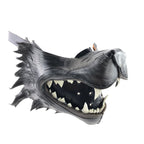 Black Wolf Handmade Genuine Leather Riding Mouth Mask by Rockwell Masks