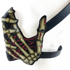 Handcrafted Genuine Leather Skeleton Hand Mask by Rockwell Masks
