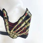 Handcrafted Genuine Leather Skeleton Hand Mask by Rockwell Masks