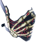 Handcrafted Genuine Leather Skeleton Hand Mask by Rockwell Masks