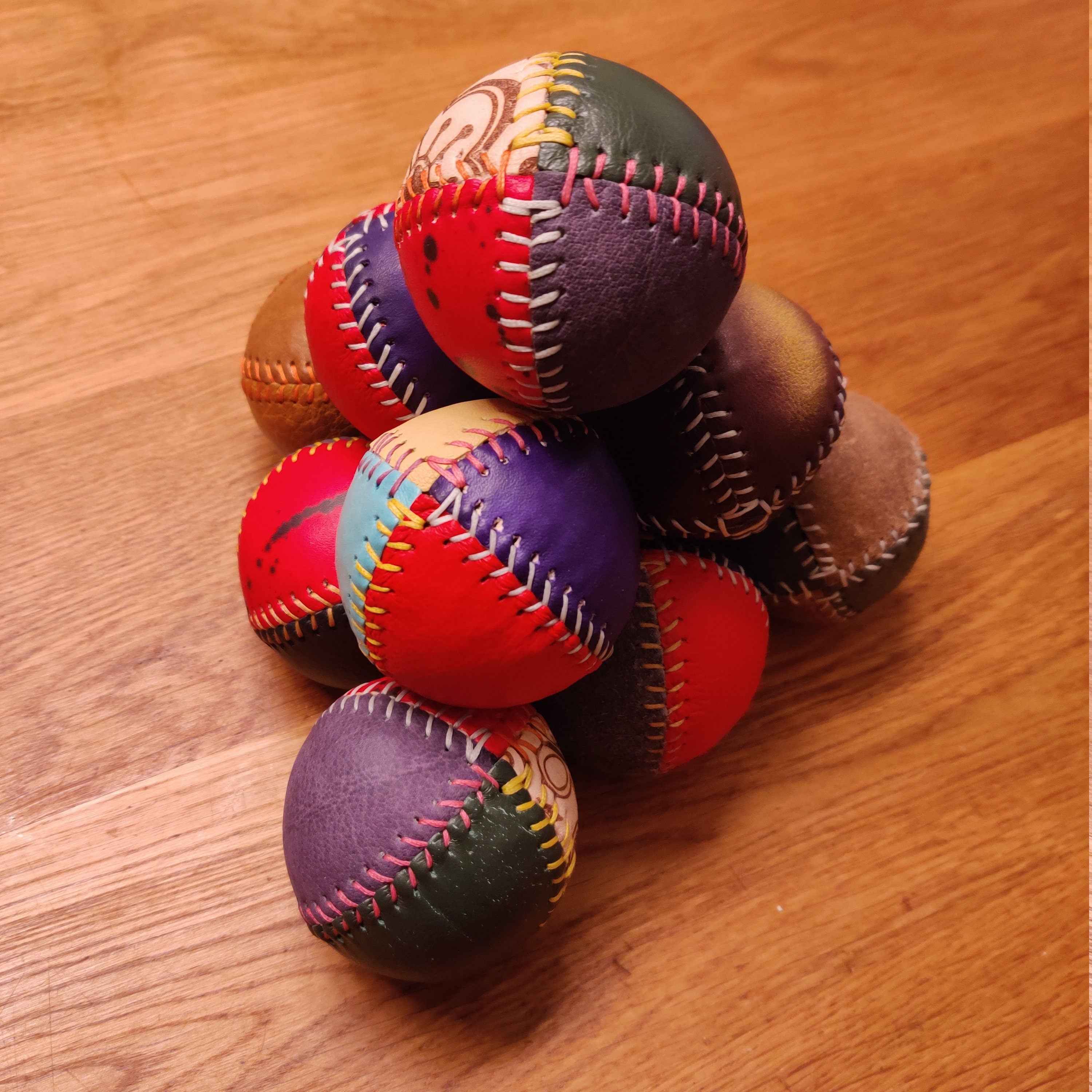 Handmade Leather Juggling Balls  – Premium Juggle Balls – Durable – Beginner & Pro – Unique Gift – Circus Props