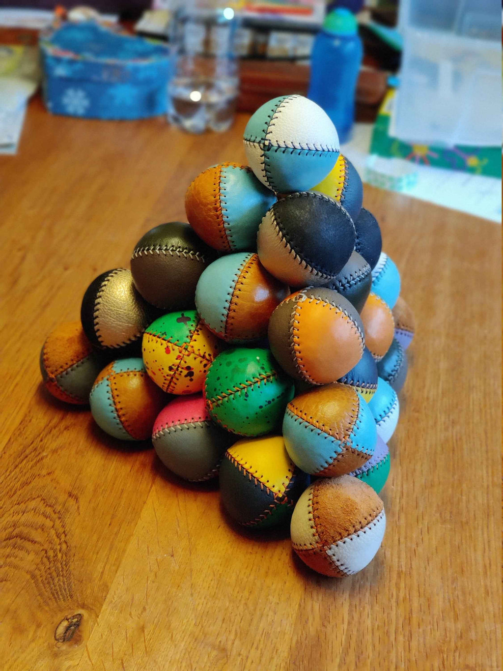 Handmade Leather Juggling Balls  – Premium Juggle Balls – Durable – Beginner & Pro – Unique Gift – Circus Props