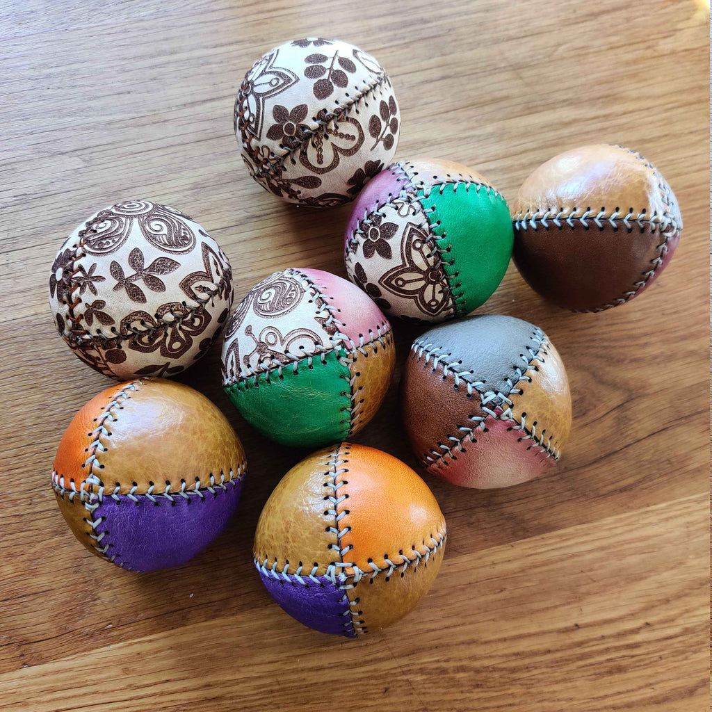 Handmade Leather Juggling Balls  – Premium Juggle Balls – Durable – Beginner & Pro – Unique Gift – Circus Props
