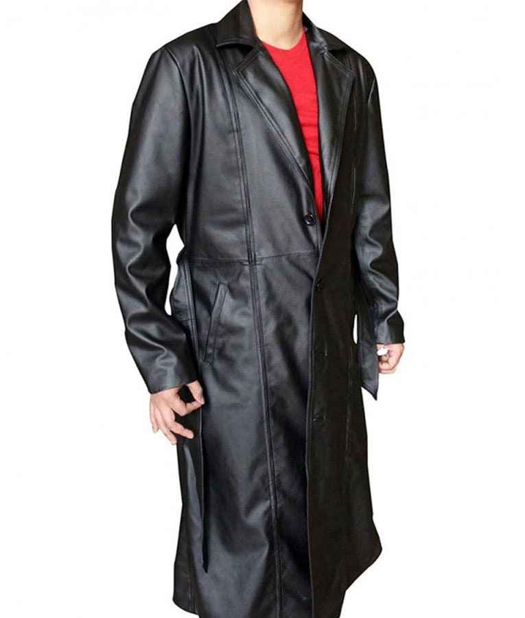 Handmade Cosplay Leather Trench Coat for Trinity - Big Tim's Magic Emporium