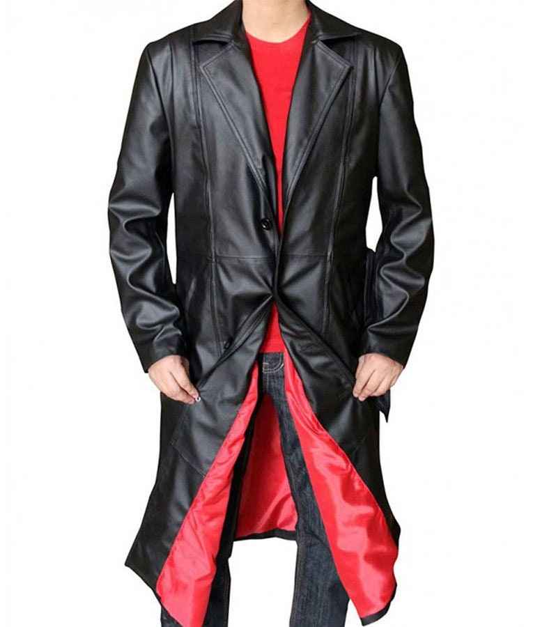 Handmade Cosplay Leather Trench Coat for Trinity - Big Tim's Magic Emporium