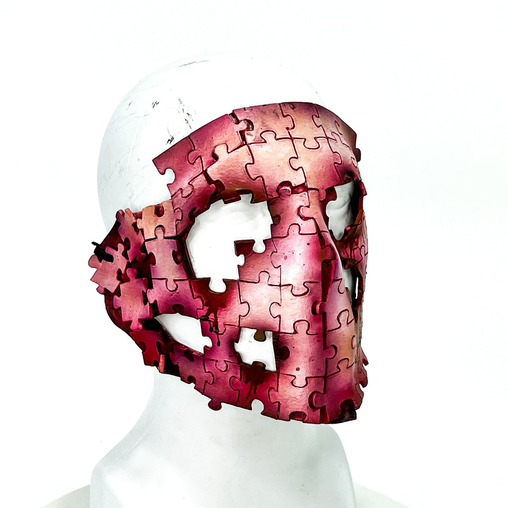 Flesh Puzzle Handmade Genuine Leather Mask by Rockwell Masks