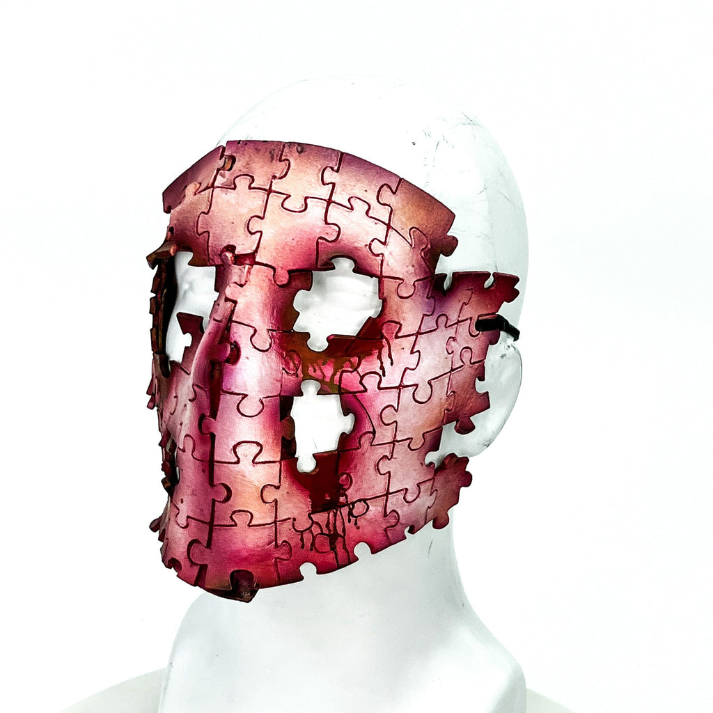 Flesh Puzzle Handmade Genuine Leather Mask by Rockwell Masks