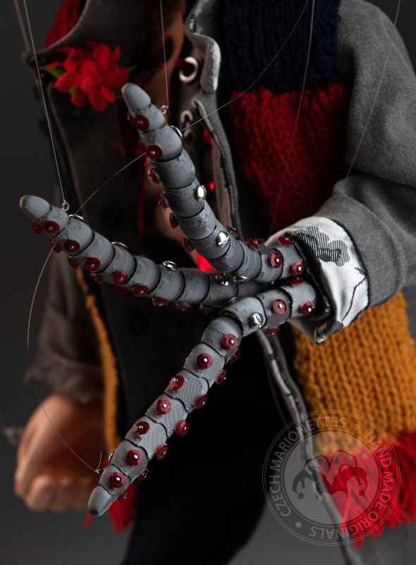 Half Robot Half Human - custom-made marionette puppet