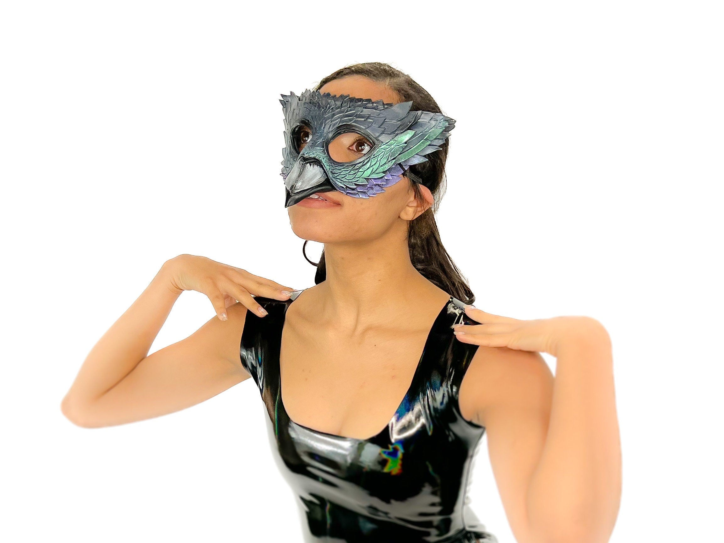 Pigeon Handmade Genuine Leather Mask by Rockwell Masks