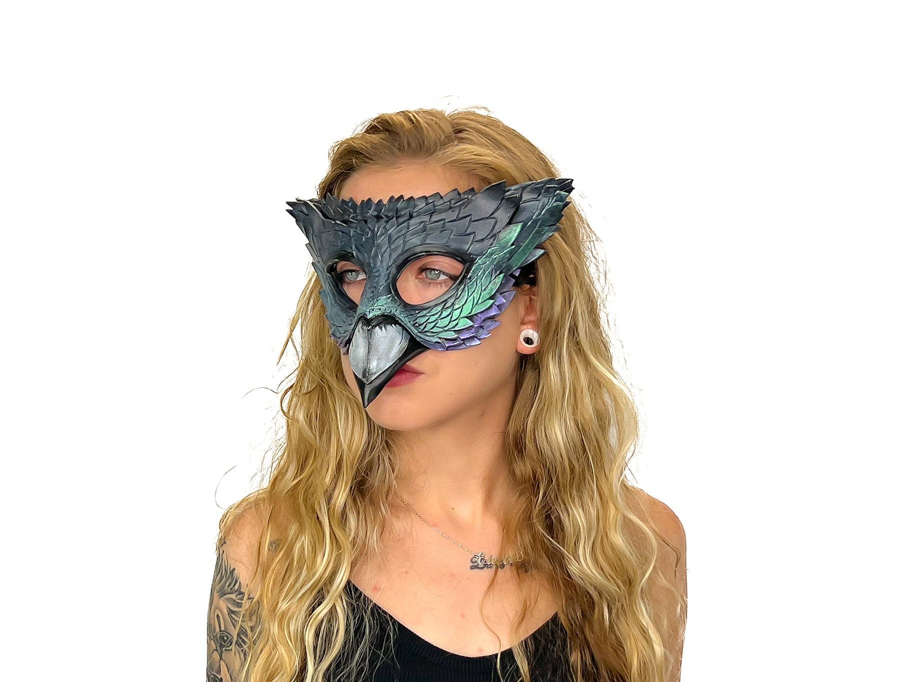 Pigeon Handmade Genuine Leather Mask by Rockwell Masks