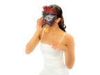 Red Raven Handmade Genuine Leather Mask by Rockwell Masks