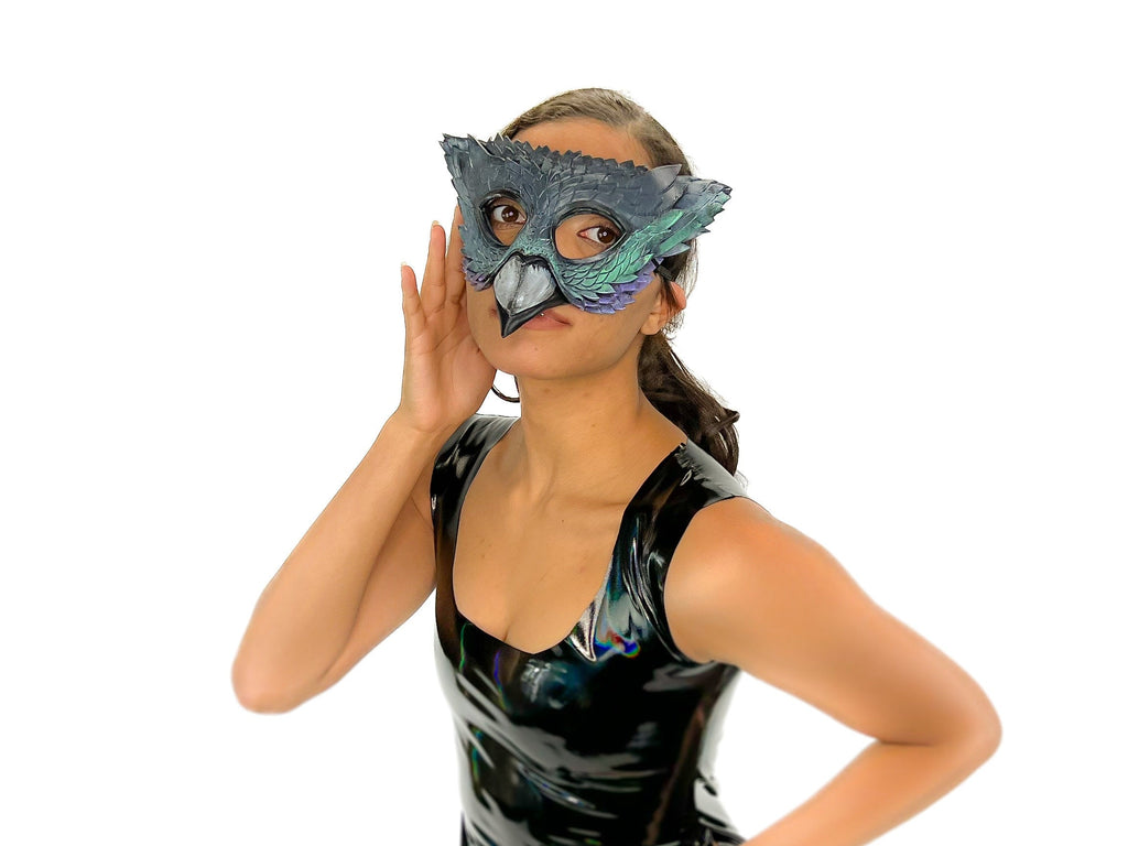Pigeon Handmade Genuine Leather Mask by Rockwell Masks