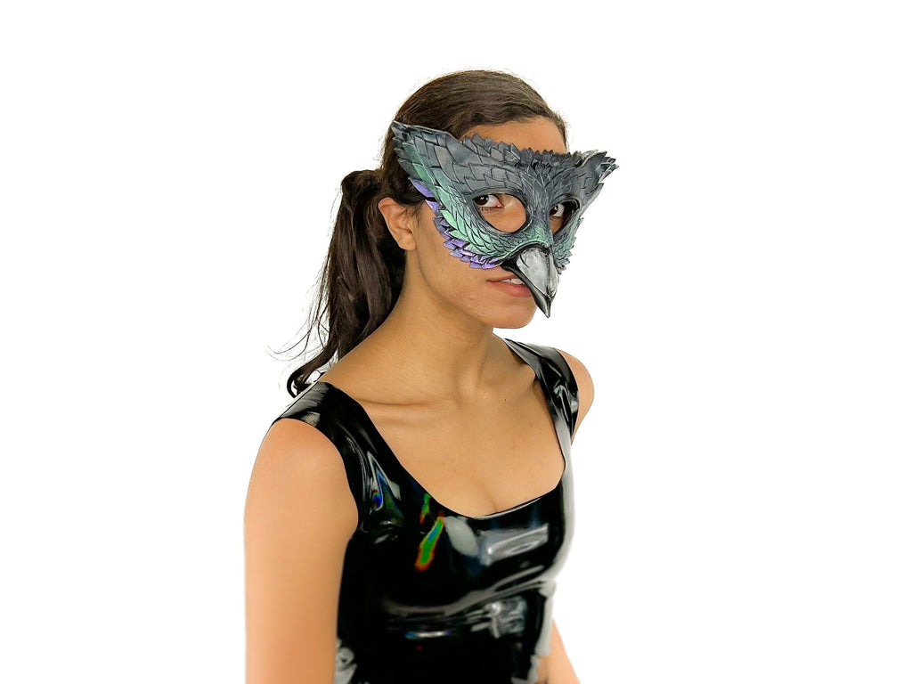 Pigeon Handmade Genuine Leather Mask by Rockwell Masks