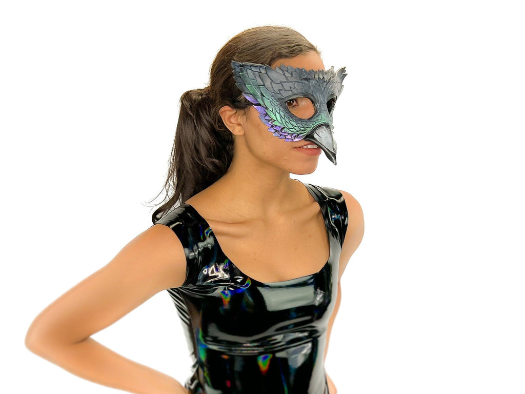 Pigeon Handmade Genuine Leather Mask by Rockwell Masks