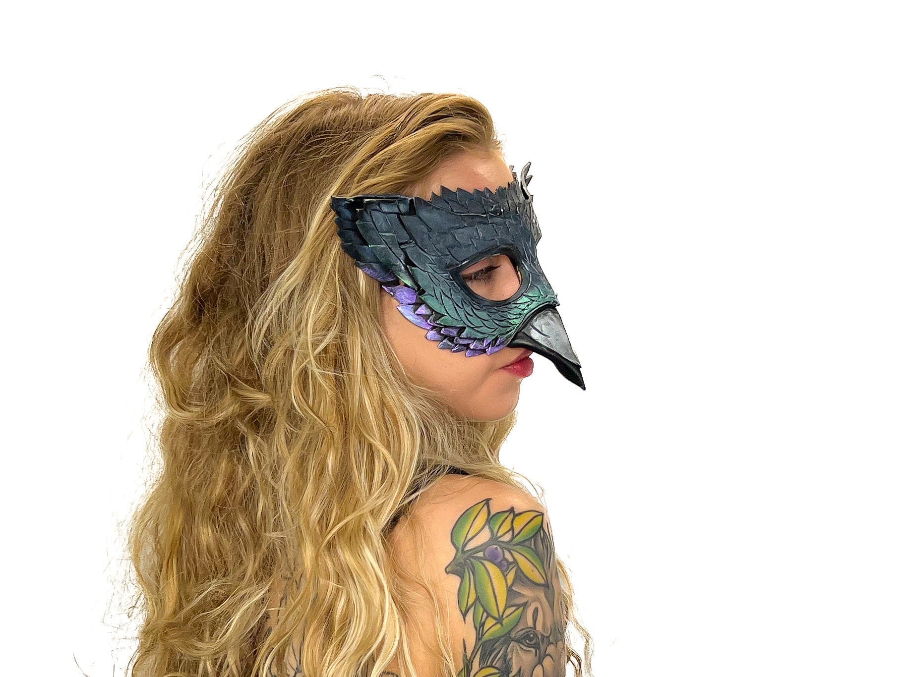 Pigeon Handmade Genuine Leather Mask by Rockwell Masks