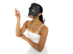 Black Raven Handmade Genuine Leather Mask by Rockwell Masks