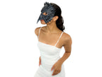 Black Raven Handmade Genuine Leather Mask by Rockwell Masks