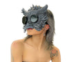 Black Raven Goggles Handmade Genuine Leather Mask by Rockwell Masks