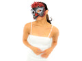 Red Raven Handmade Genuine Leather Mask by Rockwell Masks