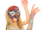 Red Raven Handmade Genuine Leather Mask by Rockwell Masks