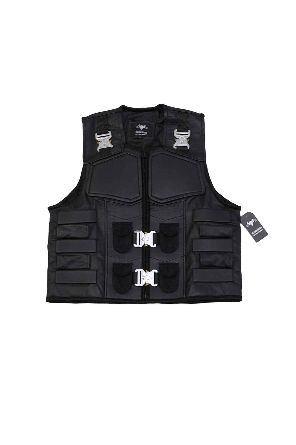 Handmade Military Vest for Cosplay - Unisex Leather Vest - Big Tim's Magic Emporium
