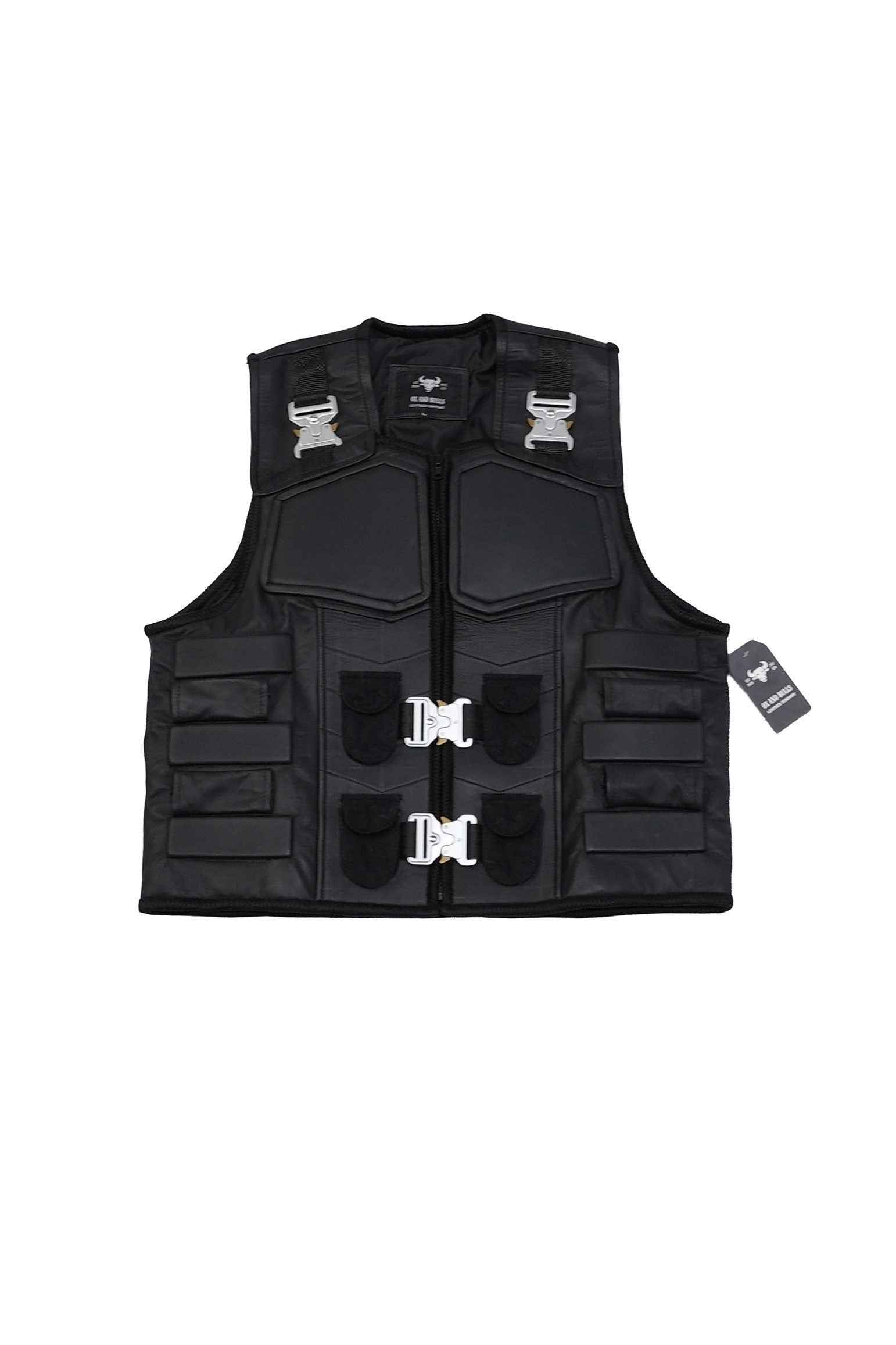 Handmade Military Vest for Cosplay - Unisex Leather Vest - Big Tim's Magic Emporium