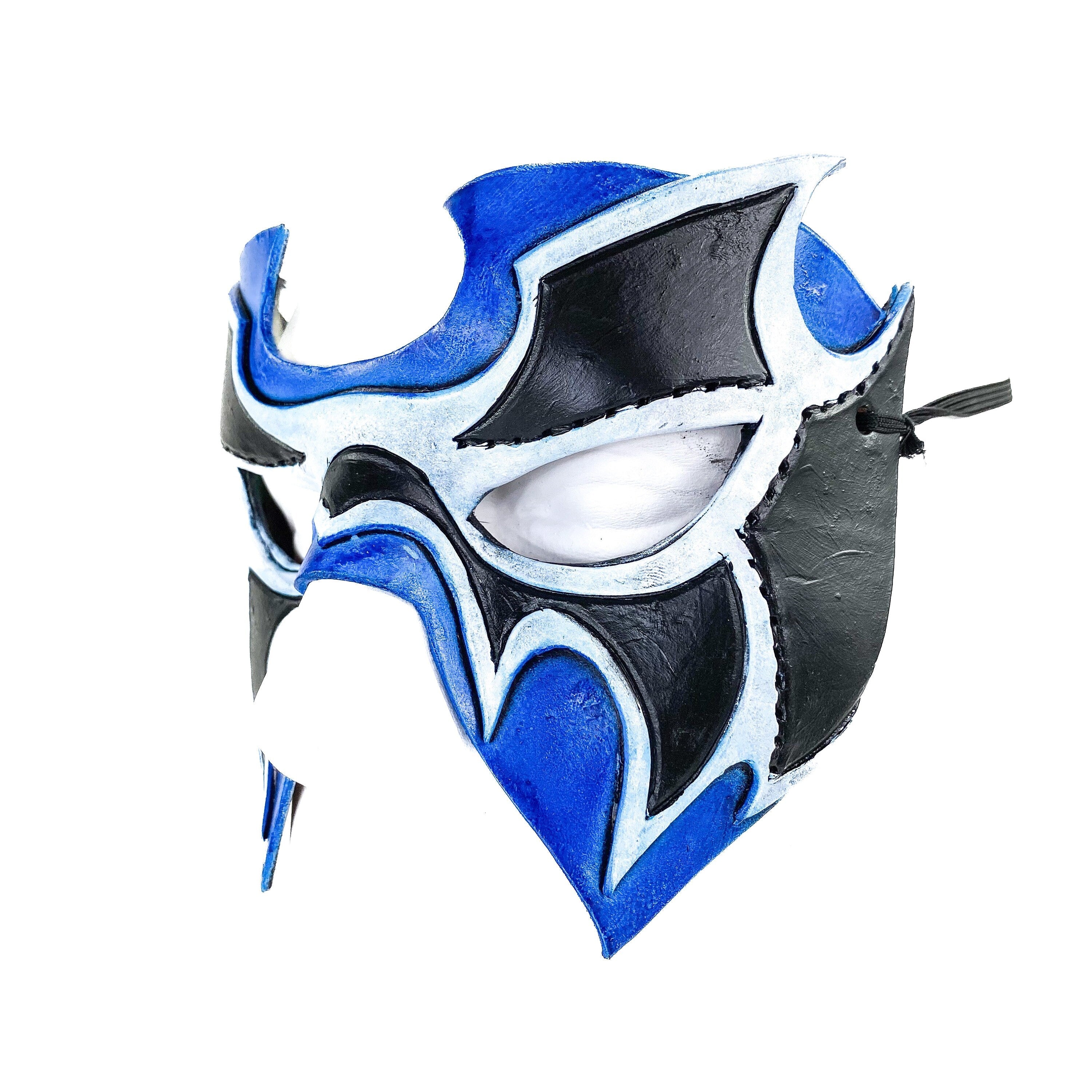 Super Hero Wrestling Mask Handmade Genuine Leather Mask by Rockwell Masks