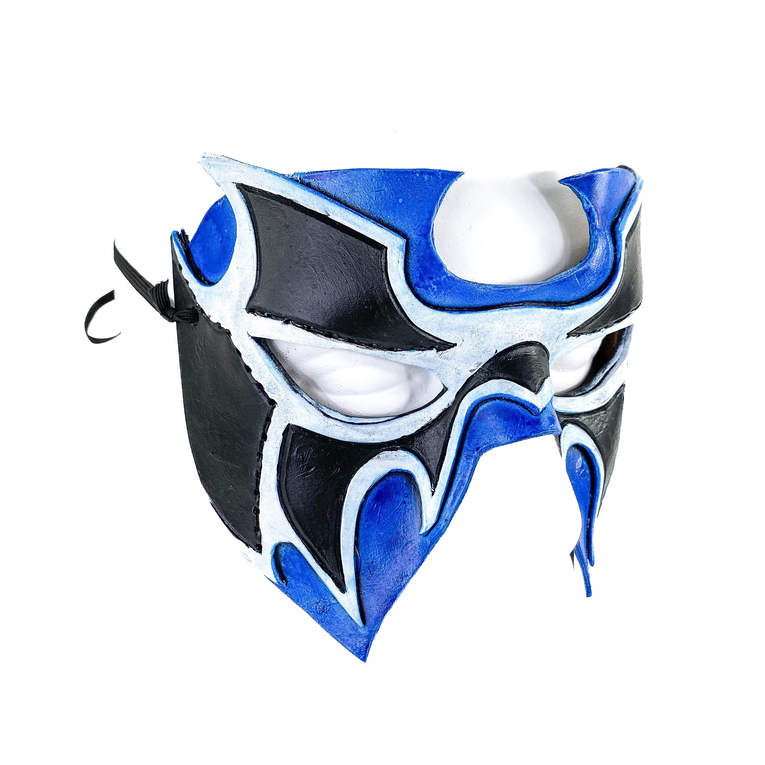 Super Hero Wrestling Mask Handmade Genuine Leather Mask by Rockwell Masks