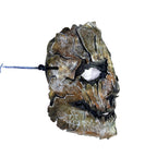 Genuine Leather Mask - Shattered Metal Paint - Handmade Full Face Cover for Halloween, Performance or Cosplay Costume by Rockwell Masks