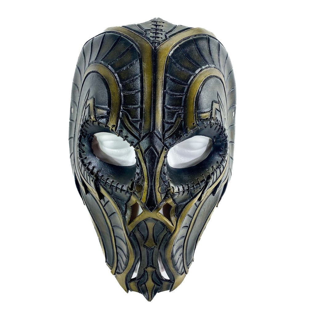 Handmade Genuine Leather Mask in Natural Colors by Rockwell Masks
