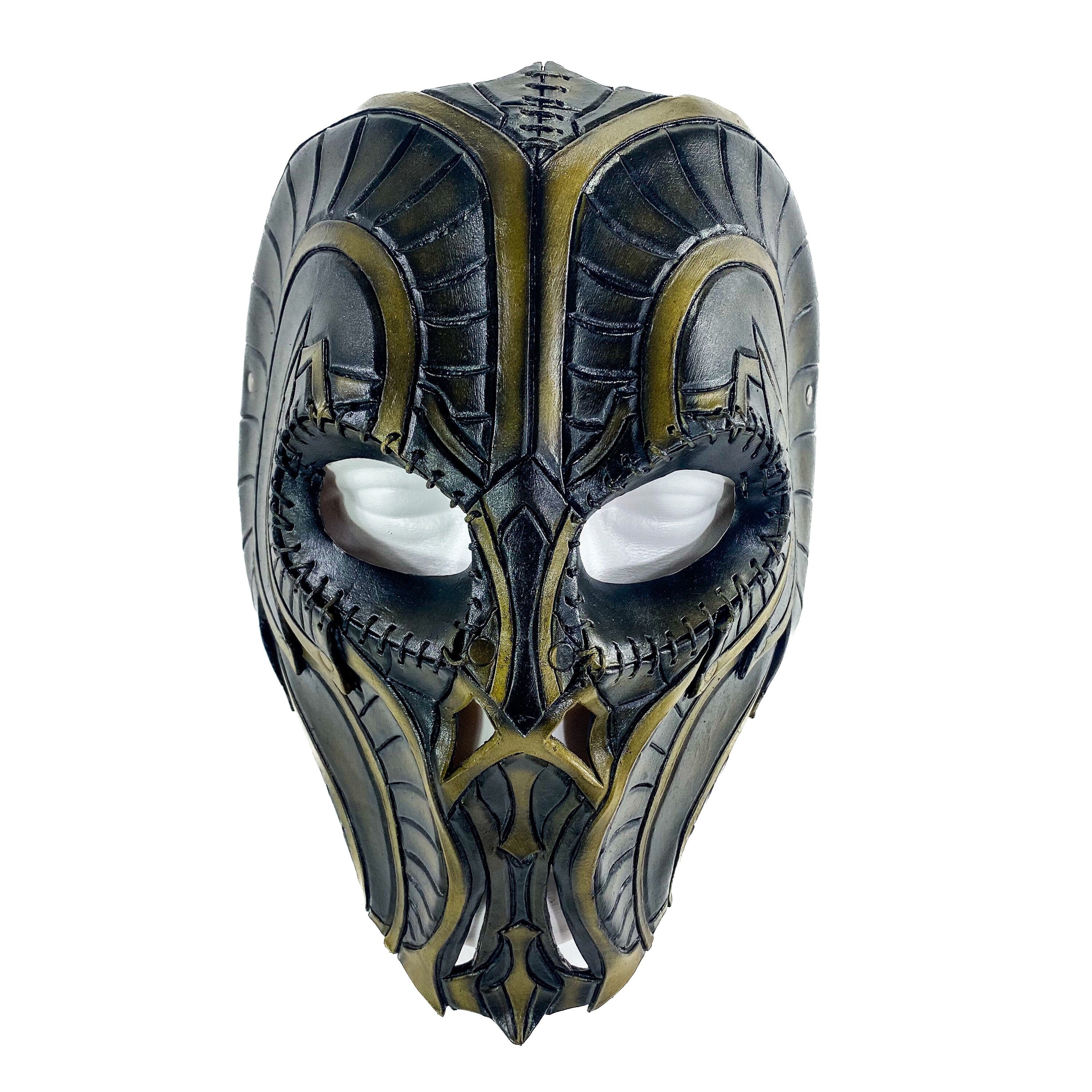 Handmade Genuine Leather Mask in Natural Colors by Rockwell Masks